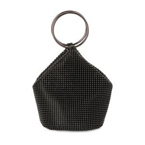 olga berg Bianca Ball Mesh Handle Bag